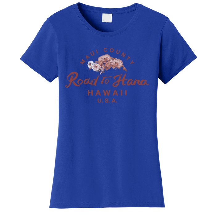 Hawaii Maui Road To Hana Vintage Hawaiian Floral Gift Women's T-Shirt