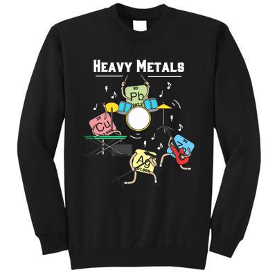 Heavy Metals Rock Chemistry Physics Periodic Table Of Elements Sweatshirt