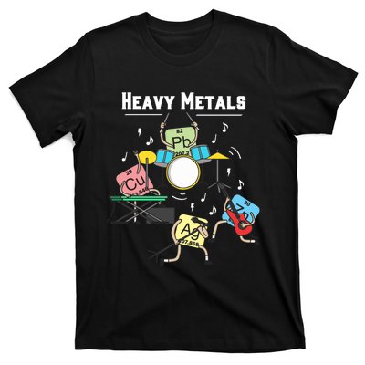 Heavy Metals Rock Chemistry Physics Periodic Table Of Elements T-Shirt