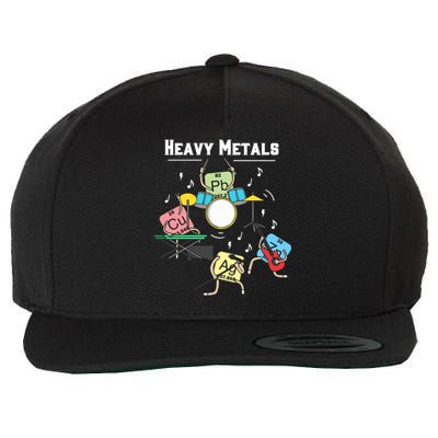 Heavy Metals Rock Chemistry Physics Periodic Table Of Elements Wool Snapback Cap