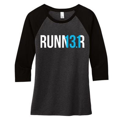 Half Marathon Runner Gift 131 Runner Women's Tri-Blend 3/4-Sleeve Raglan Shirt
