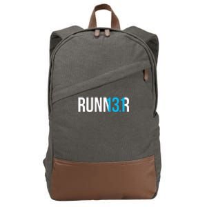 Half Marathon Runner Gift 131 Runner Cotton Canvas Backpack