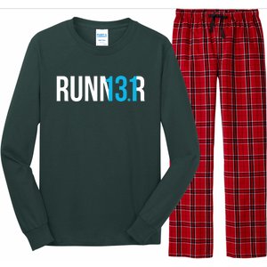 Half Marathon Runner Gift 131 Runner Long Sleeve Pajama Set