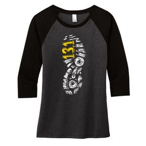 Half Marathon Runner Marathoner Gift 131 Shoe Imprint Women's Tri-Blend 3/4-Sleeve Raglan Shirt