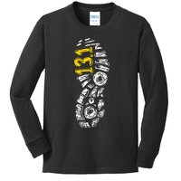 Half Marathon Runner Marathoner Gift 131 Shoe Imprint Kids Long Sleeve Shirt