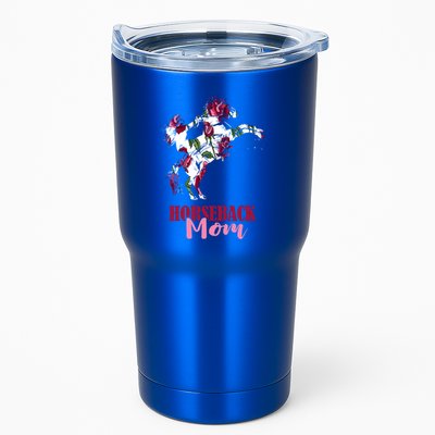 Horseback Mom Rose Horseback Riding Equestrian Rider Great Gift Tumbler
