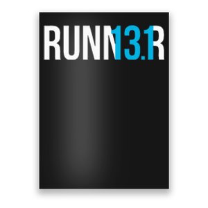 Half Marathon Runner Gift 13.1 Runner Poster