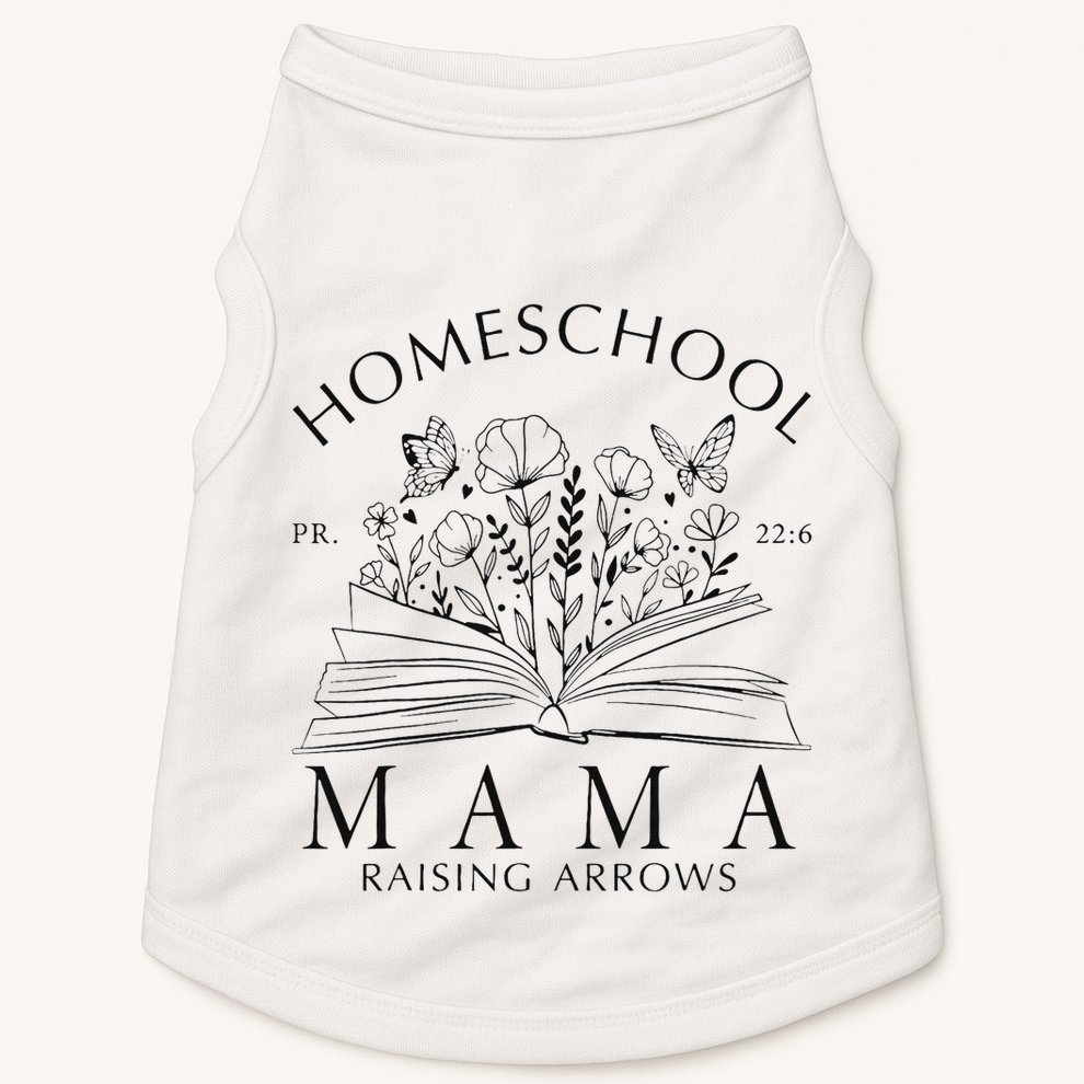 Homeschool Mama Raising Arrows Christian Mother's Day Doggie Tank