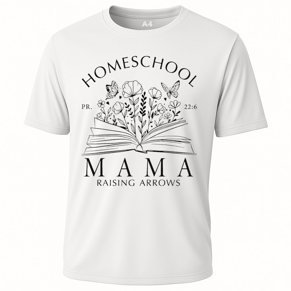 Homeschool Mama Raising Arrows Christian Mother's Day Cooling Performance Crew T-Shirt