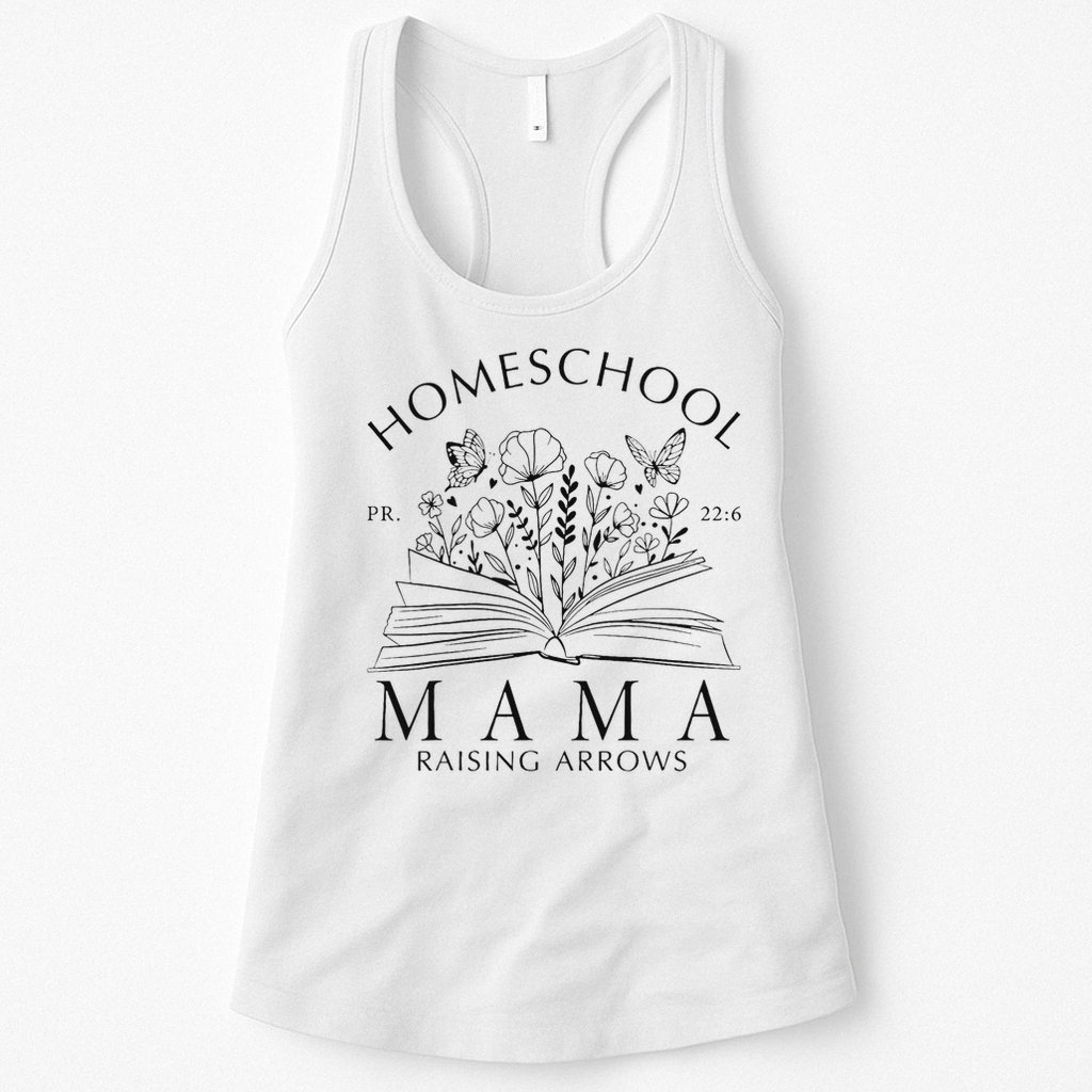 Homeschool Mama Raising Arrows Christian Mother's Day Womens Tank Top