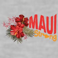 Hibiscus Maui Strong Hawaii Strong Ikaika Maui Strong Ladies PosiCharge Tri-Blend Wicking Tank