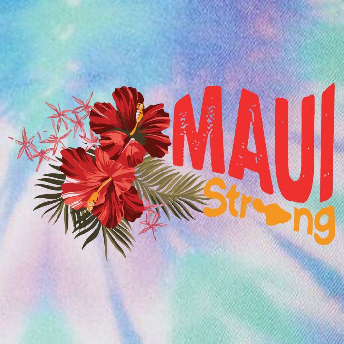 Hibiscus Maui Strong Hawaii Strong Ikaika Maui Strong Legacy Tie Dye Trucker Hat