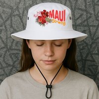 Hibiscus Maui Strong Hawaii Strong Ikaika Maui Strong Bucket Hat