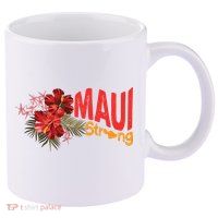 Hibiscus Maui Strong Hawaii Strong Ikaika Maui Strong 11oz C Handle Ceramic Mug