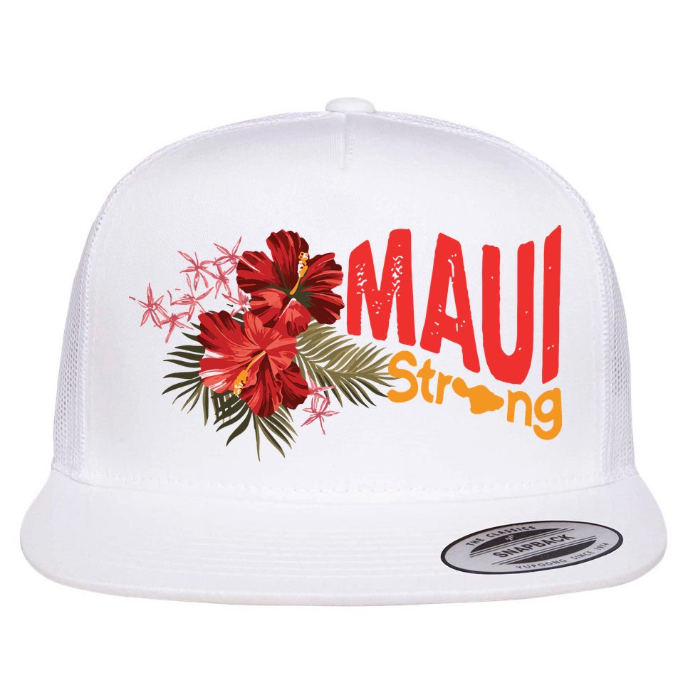 Hibiscus Maui Strong Hawaii Strong Ikaika Maui Strong Flatbill Hat