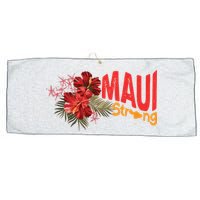 Hibiscus Maui Strong Hawaii Strong Ikaika Maui Strong Large Microfiber Waffle Golf Towel
