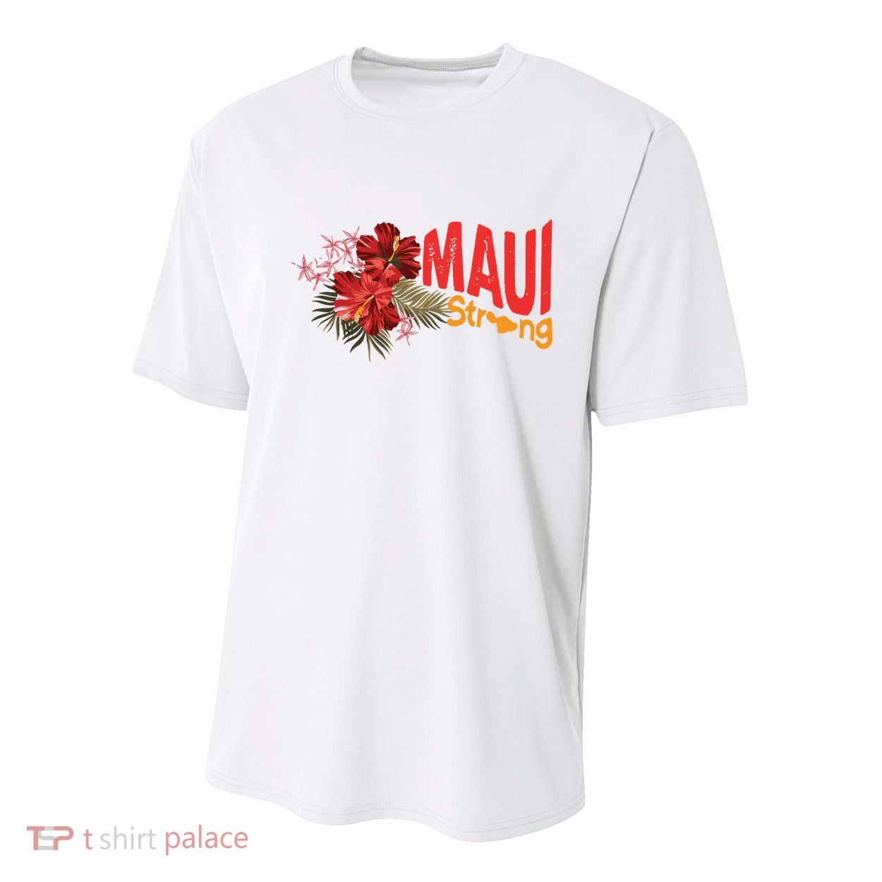 Hibiscus Maui Strong Hawaii Strong Ikaika Maui Strong Youth Performance Sprint T-Shirt