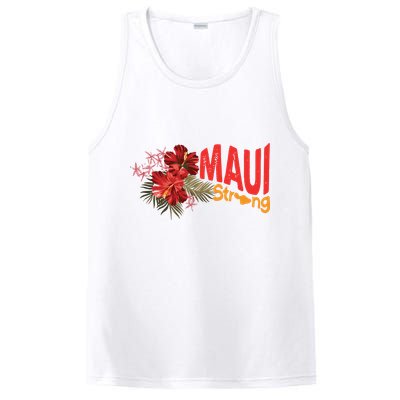 Hibiscus Maui Strong Hawaii Strong Ikaika Maui Strong PosiCharge Competitor Tank
