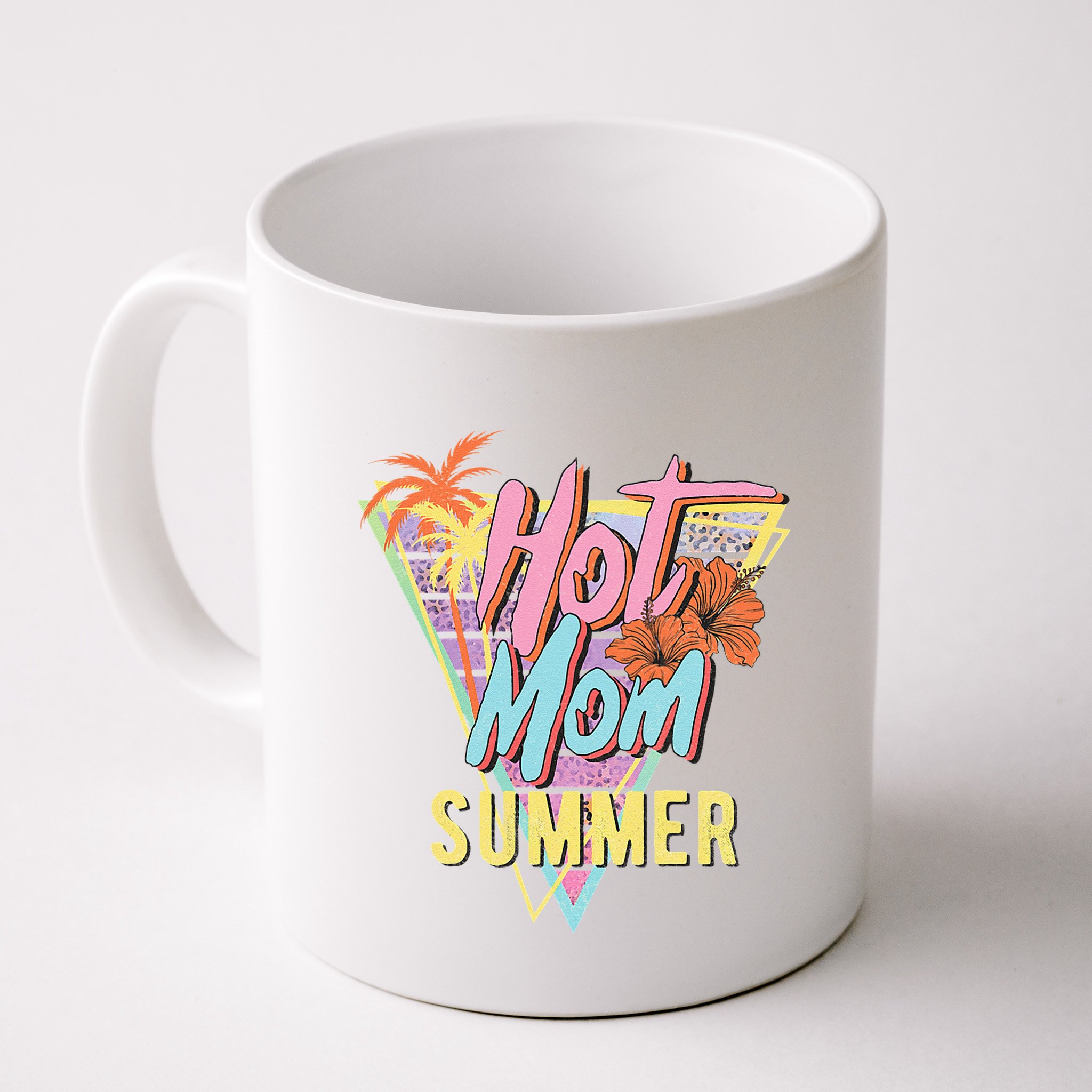 Hot Mom Summer Hawaiian Hibiscus Beach Cute Tropical Mug