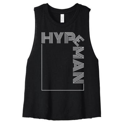 Hype Man S Hype Man Funny For Party Women's Racerback Cropped Tank