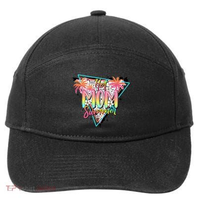 Hot Mom Summer Family Mother 7-Panel Snapback Hat