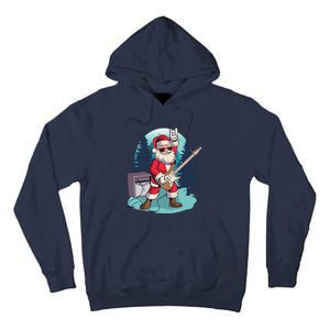 Heavy Metal Santa With Guitar And Sunglasses Christmas Classic Tall Hoodie