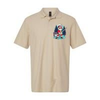 Heavy Metal Santa With Guitar And Sunglasses Christmas Classic Softstyle Adult Sport Polo