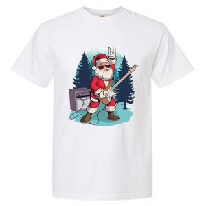 Heavy Metal Santa With Guitar And Sunglasses Christmas Classic Garment-Dyed Heavyweight T-Shirt