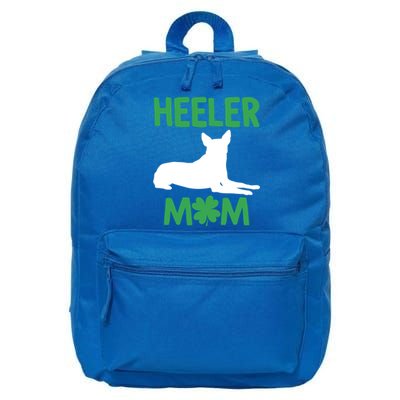 Heeler Mom St Patricks Day Australian Cattle Dog Blue Heeler Gift 16 in Basic Backpack