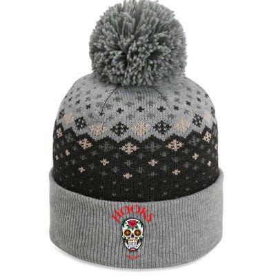 Hooks Mexican Skull The Baniff Cuffed Pom Beanie