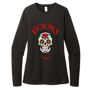 Hooks Mexican Skull Womens CVC Long Sleeve Shirt