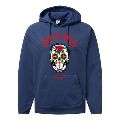 Hooks Mexican Skull Performance Fleece Hoodie