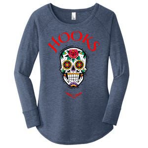 Hooks Mexican Skull Women's Perfect Tri Tunic Long Sleeve Shirt