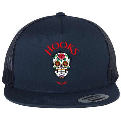 Hooks Mexican Skull Flat Bill Trucker Hat