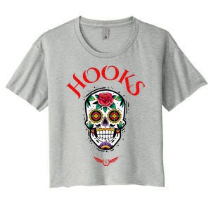 Hooks Mexican Skull Women's Crop Top Tee