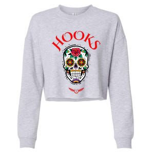 Hooks Mexican Skull Cropped Pullover Crew