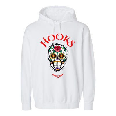 Hooks Mexican Skull Garment-Dyed Fleece Hoodie