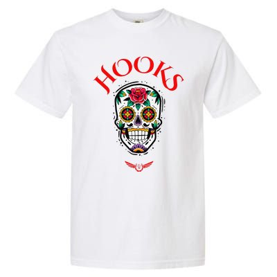 Hooks Mexican Skull Garment-Dyed Heavyweight T-Shirt