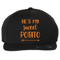 HeS My Sweet Potato For Matching Couple Thanksgiving Wool Snapback Cap