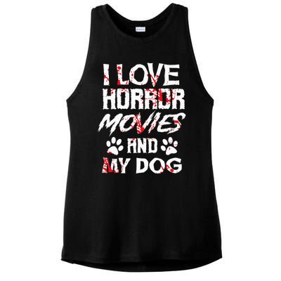 Horror Movies Scary Film Lovers Halloween Fans Thriller Ladies PosiCharge Tri-Blend Wicking Tank