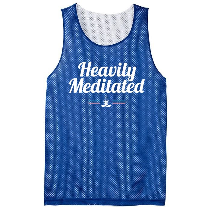 Heavily Meditated Spiritual Yoga Inspired Zen Guru Gift Mesh Reversible Basketball Jersey Tank