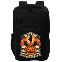 Happy Meowoween Scary Halloween Shirts Impact Tech Backpack