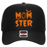 Halloween Momster Spider Bat Casual Mom Ster High Crown Mesh Back Trucker Hat