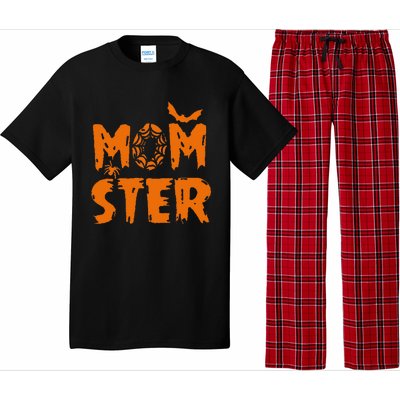 Halloween Momster Spider Bat Casual Mom Ster Pajama Set