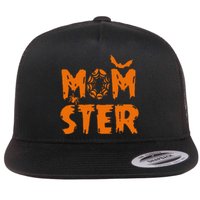 Halloween Momster Spider Bat Casual Mom Ster Flat Bill Trucker Hat