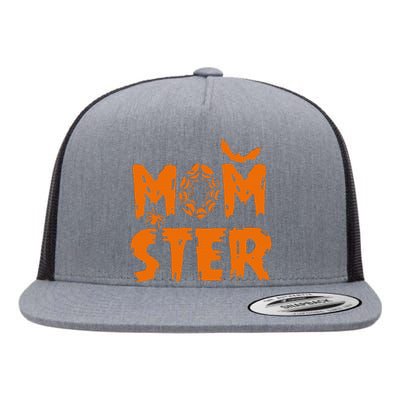 Halloween Momster Spider Bat Casual Mom Ster Flat Bill Trucker Hat