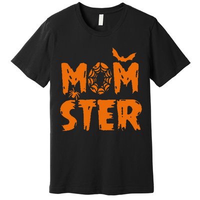 Halloween Momster Spider Bat Casual Mom Ster Premium T-Shirt