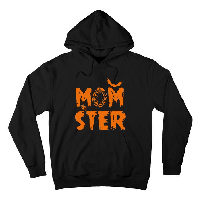 Halloween Momster Spider Bat Casual Mom Ster Tall Hoodie