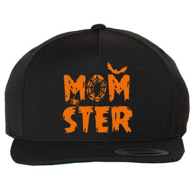 Halloween Momster Spider Bat Casual Mom Ster Wool Snapback Cap