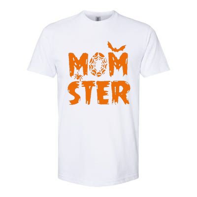 Halloween Momster Spider Bat Casual Mom Ster Softstyle CVC T-Shirt